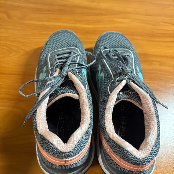 Gdefy Ion Women's Comfort Orthotic Sneaker Walking Supportive Grey‎ Pink 11 - Picture 7 of 9